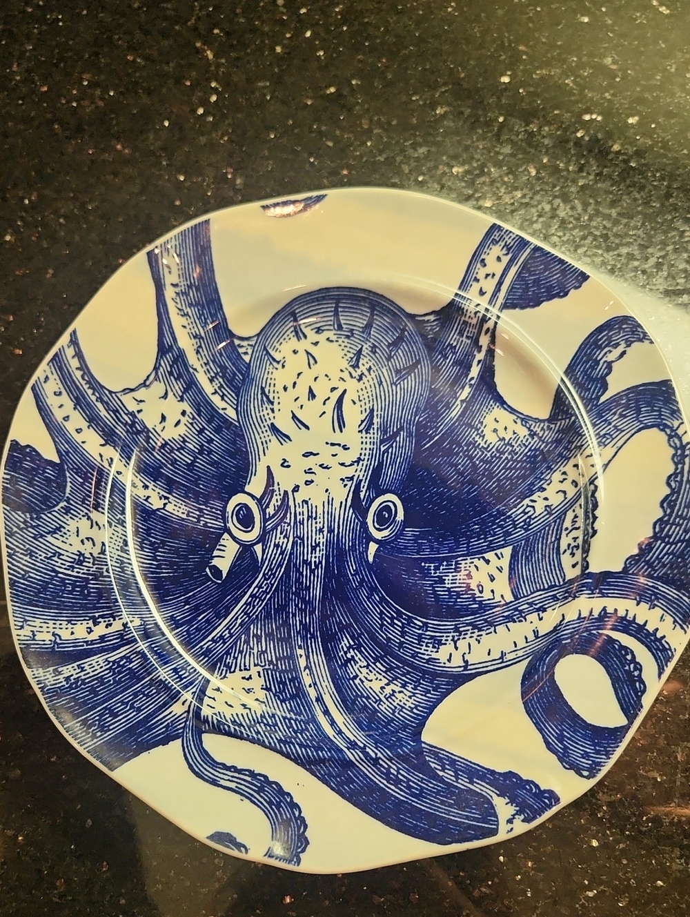 Anthropologie "From the Deep" Salad Plate, like new